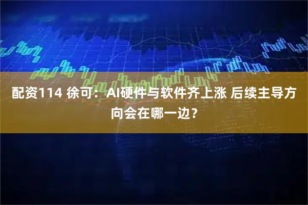 配资114 徐可：AI硬件与软件齐上涨 后续主导方向会在哪一边？